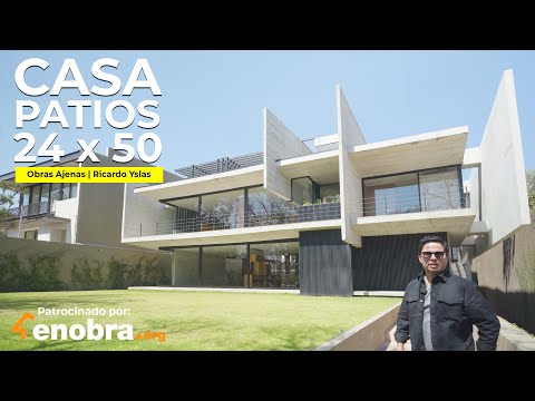 INCREÍBLE CASA de CONCRETO con MUROS FLOTANTES, LA CASA PATIOS!* | Obras Ajenas | Ricardo Yslas | P1