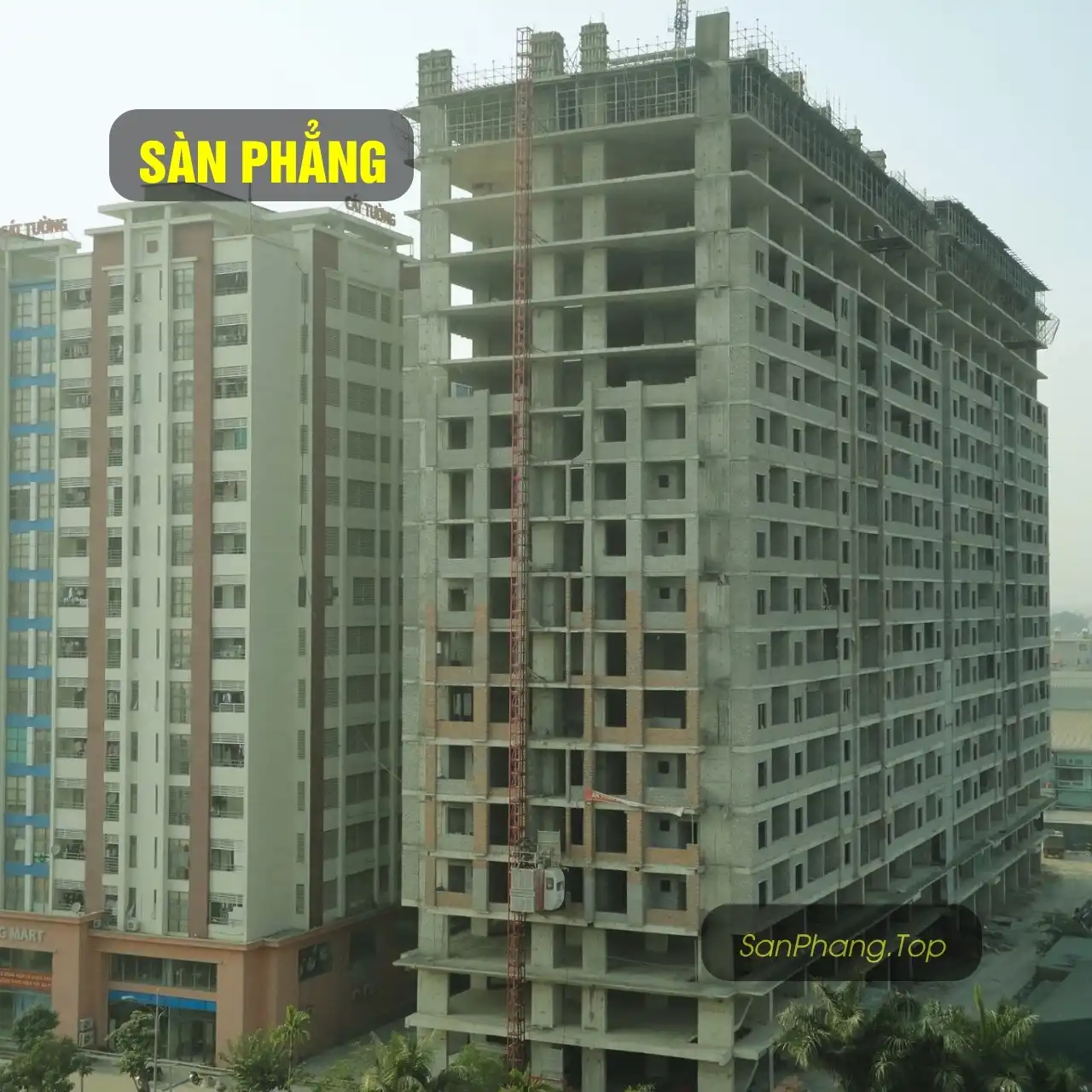 Sàn phẳng không dầm VRO sử dụng cho chung cư cao tầng