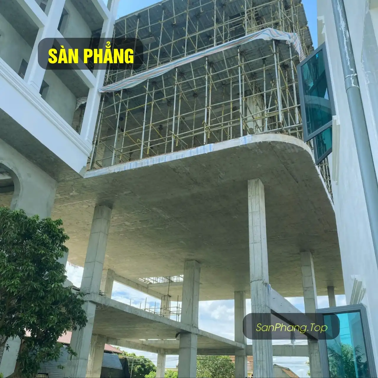 Sàn phẳng cho công trình nhà ở kết hợp kinh doanh