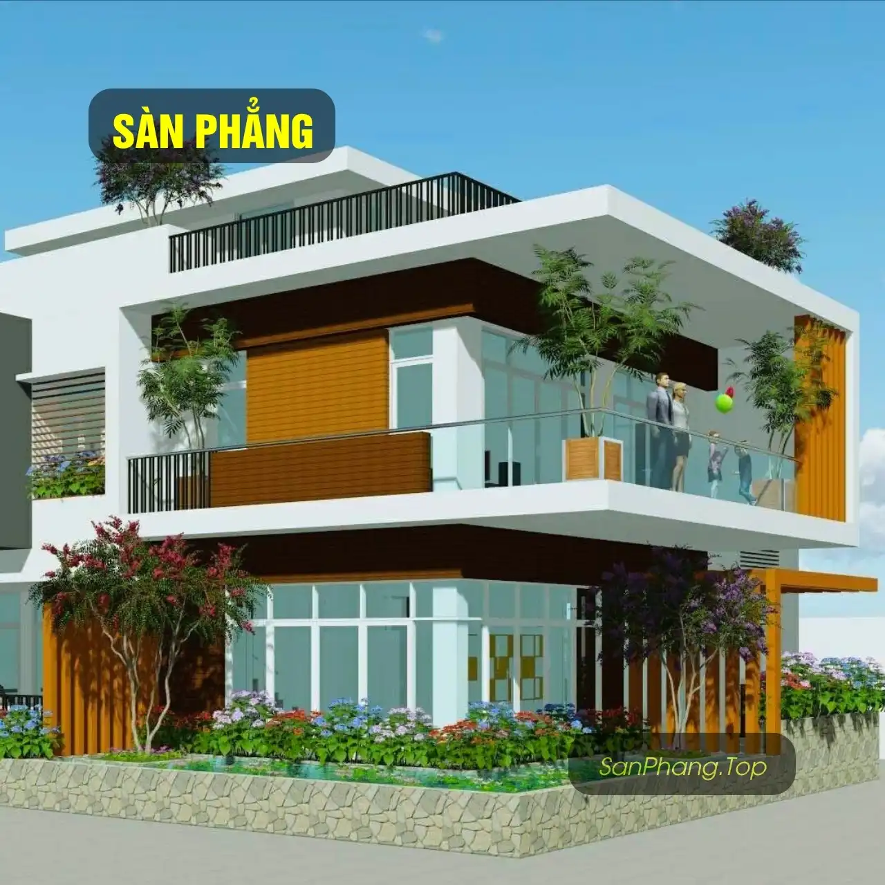 Sàn phẳng sử dụng cho nhà ở